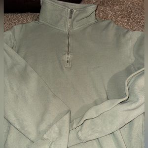 BRANDY MELVILLE SAGE GREEN ZIP UP